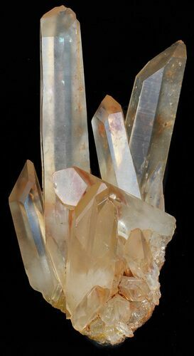 Tangerine Quartz Crystal Cluster - Madagascar #58837
